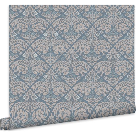 Laura Ashley Margam Vliestapete Newport Blue 10mx52cm (1/5)