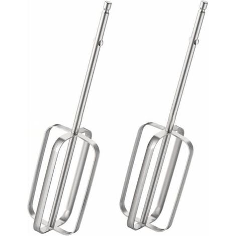 2-teiliges Edelstahl-Handmixer-Zubehörset, universelle elektrische Schneebesen zum Mischen und Kneten von Teig, Küchenersatz (1/4)