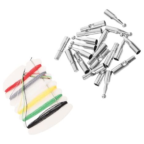 Lot de 10 embouts de rechange métalliques pour parapluie pliant inversé, avec trou de 3,5 mm, pour réparation. (1/5)