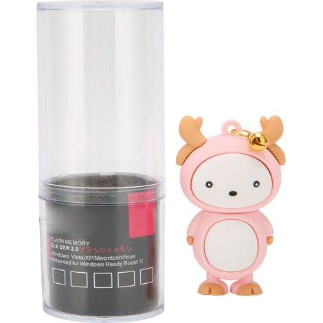 Clé USB 2.0 Antichoc Style Mignon Cartoon Portable 32 Go Rose pour PC Portable (1/5)