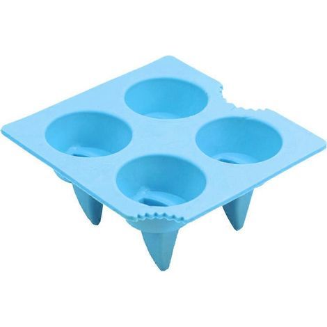 Eiswürfelform in Haifischflossenform (blau), 1 Stück - M-Blau (1/4)
