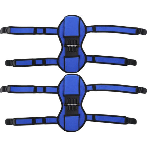 Protection Genou Articulation avec Coussinets de Soutien Récupération, Force Améliorée Ressort Bleu - 1 Paire (1/5)
