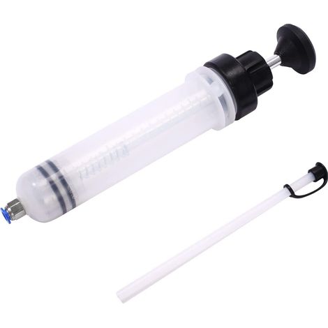 Pompa Aspirazione Olio Manuale 500Ml Tubo Flessibile Estrazione Liquidi Motore (1/5)