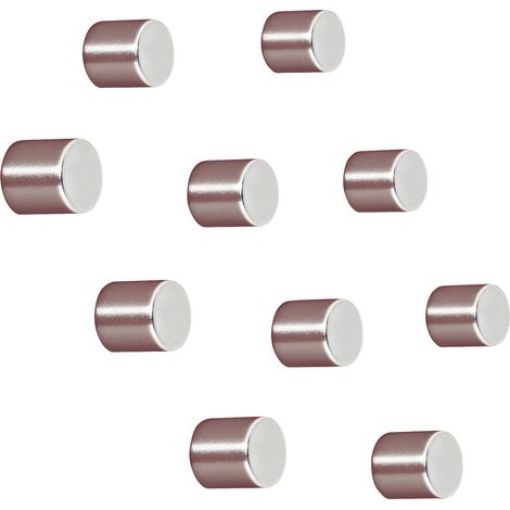 Sigel Neodym Magnet C5 "Strong" (Ø x H) 10 mm x 10 mm Zylinder Silber 10 St. BA701 (1/3)