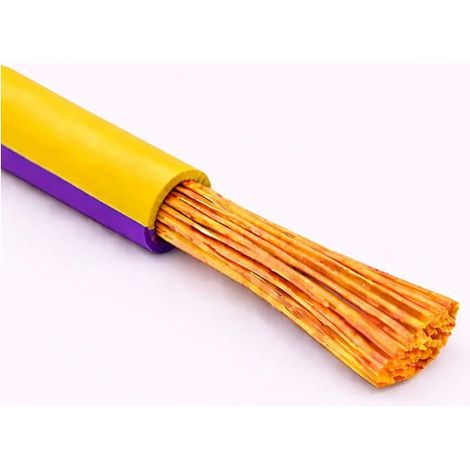 Cavo Filo Unipolare H05V-K sez. 0,35 mmq Giallo/Viola