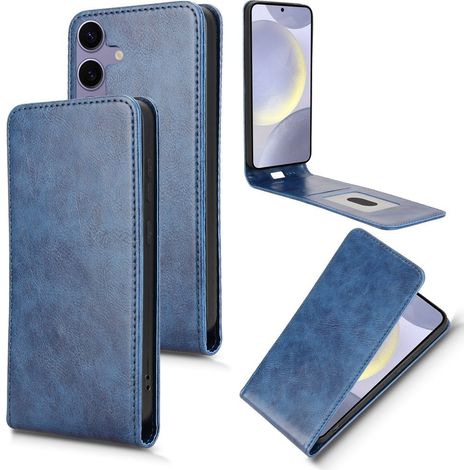 Custodia a libro per Samsung Galaxy S25, blu navy (1/5)