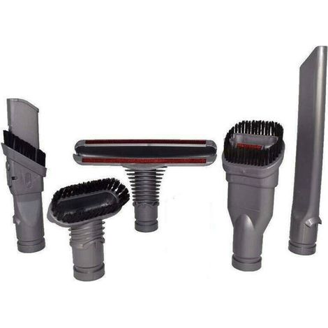 Bürsten-Set mit 5 Staubsaugerdüsen und Adapter, Staubsaugerzubehör für V6