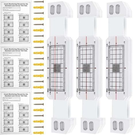 Wasserdichte Acryl-Risslehre – Länge 10 cm – Breite 3 cm – Präzisionsinstrument für Wände