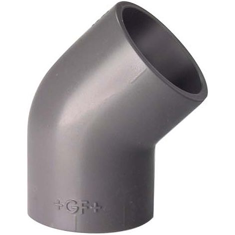 GFROHR GF Coude 45 degrésPVC-U da16 PN16 des deux côtés Manchon à coller 721150105