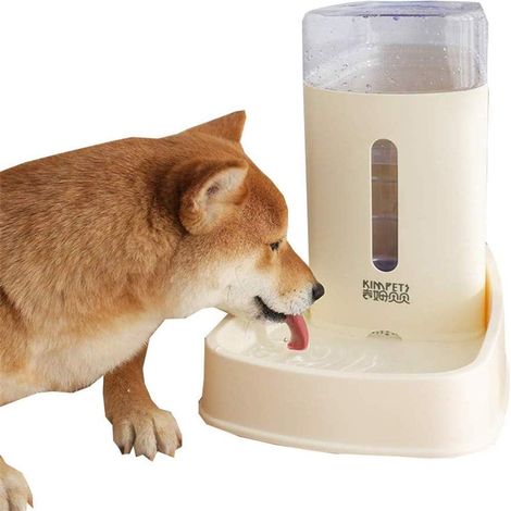Distributeur De Croquettes Distributeur Croquettes Chat Automatique Chiots d'alimentation Chien Bol d'eau Yellow,Water Feeder (1/5)