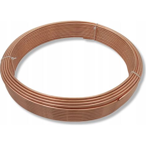 Tuyau en cuivre de 50 m pour conduites de frein, diamètre 4,75 - 4,8 mm (3/16") BF (1/2)
