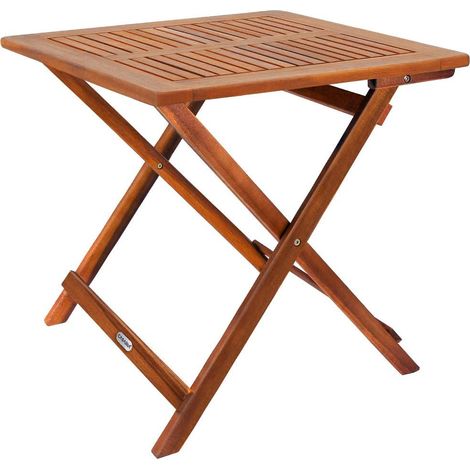 Quadratische Tabelle 70x70 cm Falten im Holzabdruck Pottaya