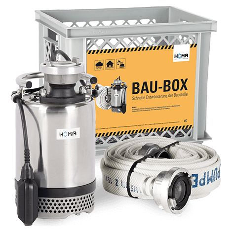 Coffret de chantier HBP503WA avec panier de transport et tuyau de 10 m