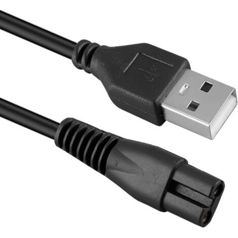 Convient pour chargeur de rasoir Philips compatible avec: S1112/1113/1115/2306/2308/2313...S5831/5832/5830/PQ888/889...S7837/8850/9642/9647...X5001/5002/5003/5005/5009..1m Chargement (1pcs)
