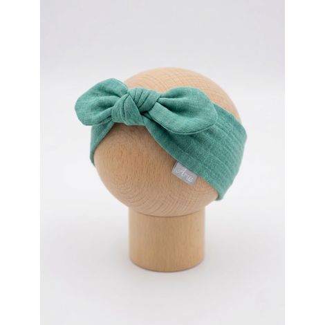 Bandeau en mousseline (vert bouteille) (1/3)