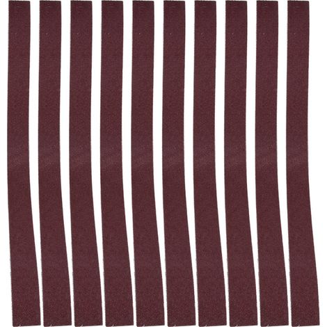 Beyamis 10 bandes abrasives de 760 x 25 mm, 30 x 1 pouce, pour ponceuse à bande, grain 60-180 (60)