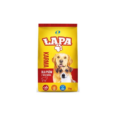Alimento seco para perros PAW con carne de res 3 kg LEWIATAN