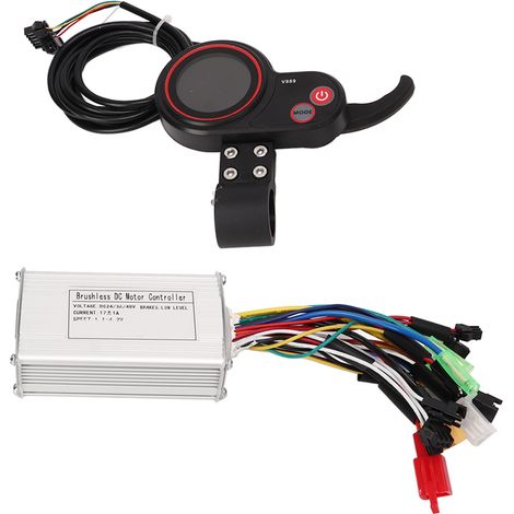 Contrôleur Scooter Électrique Écran LCD Sinus 3 Modes 17A 24V 36V 48V (1/5)