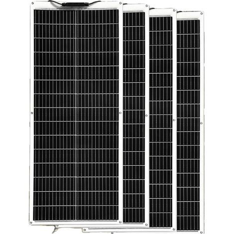 Panneau Solaire, Design Flexible, Haute Efficacité, 4pcs 100w (1/2)