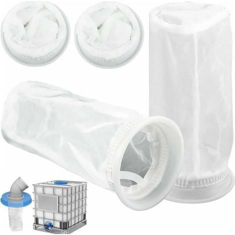 Set mit 4 Nylonfiltern für 1000-Liter-IBC-Tanks, Regenwassertank-Verschlussadapter, Deckelbefestigung, Zubehör für die Regenwassernutzung (1/5)