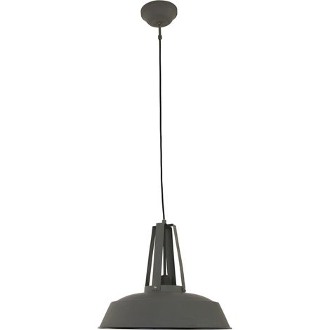 Mexlite - lámpara colgante - Eden - gris - metal - Ø 42cm - E27 - (1/4)