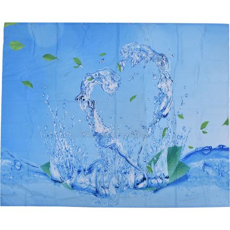 Rideau de douche occultant imperméable en polyester avec crochet pour salle de bain et décoration intérieure, 150 x 180 cm (1/5)