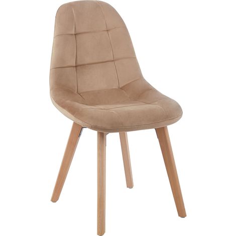 Sillas Comedor - Silla Kelen Terciopelo - Champán