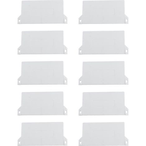 Lot de 10 plaques de base en plastique de 89 mm pour stores verticaux, poids de base portables, accessoires pour stores verticaux à rouleau (blanc)-10.20X5.00X0.30CM-White (1/4)