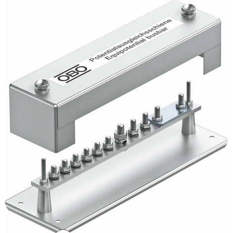 OBO Bettermann Barrette d'équipotentialité 348mm Acier galvanisé à chaud, 5015057 (1/2)