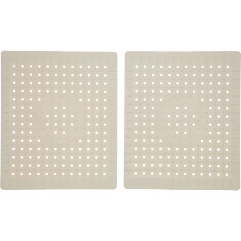 Tapis d'évier de cuisine (lot de 2) en caoutchouc de qualité alimentaire, antidérapant et facile à nettoyer. (1/5)