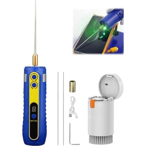 Outil de Suppression de Colle électrique, Dissolvant de Colle pour écran LCD 4 Vitesses Réglables D'élimination de la Colle Sèche pour écran de Téléphone Portable Kit Nettoyage Clavier (1/5)