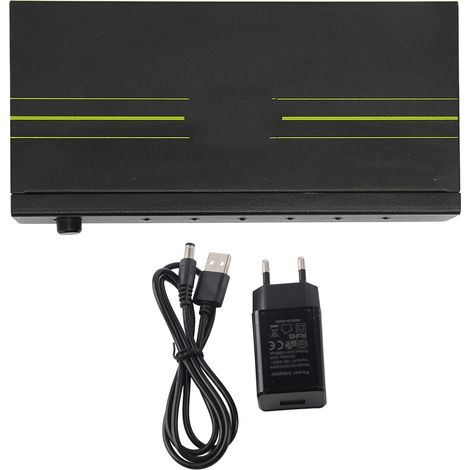 Répartiteur HDMI 1 entrée 4 sorties 4K 3D Prêt à l'emploi Répéteur vidéo pour PC console de jeu Prise EU 100‑240V (1/5)