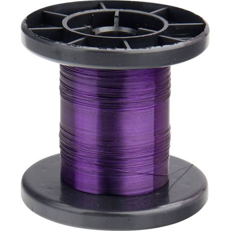 Fil de cuivre émaillé Diamètre extérieur (avec vernis isolant)=0.15 mm 100 m (1/2)