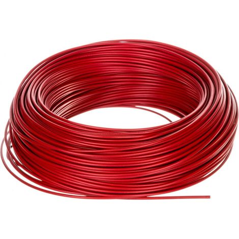 Lapp Kabel H05V-K HAR 1 x 0,75mm² 100m Rot - PVC Anschluss- und Steuerleitung - Flammwidrig - Klasse 5 / Feindrähtig - Kupferleiter