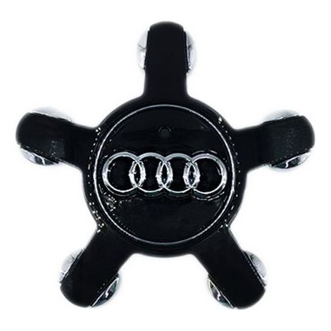 Lot de 4 cache-moyeux de roue 135 mm pour Audi A3 A4L A5 A6L A8L Q3 Q5 – Finition noire élégante – Résistants aux lavages de voiture (1/3)