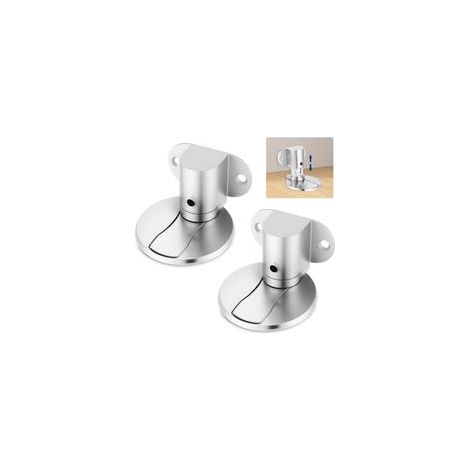 Butée De Porte Magnétique 2 Pièces, Montage Au Sol Avec Hauteur Réglable, Design Protège-Mur Pour Intérieur, Bloc Porte Avec Adhésif Ou Vis, Bloque Porte Silencieux Et Stable (1/5)
