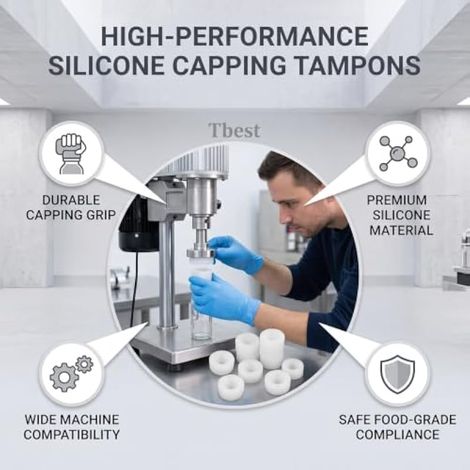 Tampon en Caoutchouc de Silicone pour Machine de Capsulage de Bouteilles, Outil de Préhension de 10 à 20mm de Diamètre, Scellage Pneumatique électrique Manuel, 9 Pièces (1/3)