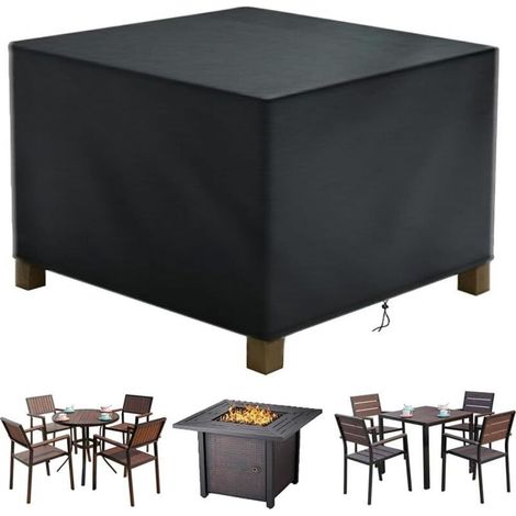Housse Salon de Jardin,Housse de Table Jardin Rectangulaire,Couverture de Protection Meubles Bâche Salon de Jardin Imperméable Anti-UV,420D PVC Tissu Oxford Bache Table Exterieur (12012072cm) (1/4)
