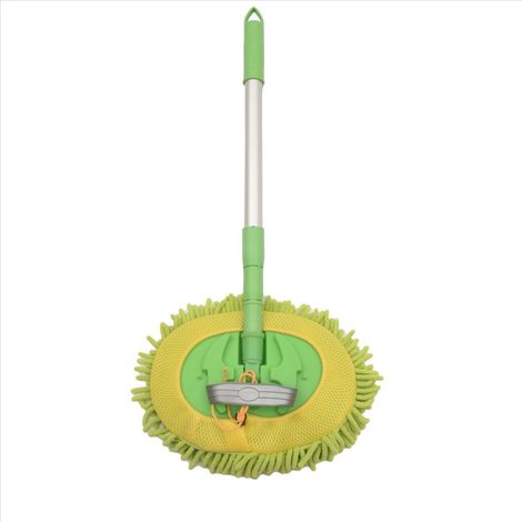 Cepillo para lavar coches, cepillo de limpieza, cepillo desmontable, mango largo ajustable (1/2)