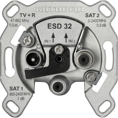 Kathrein SAT-Steckdose 3fach Einzeldose, Twin ESD 32 (1/5)