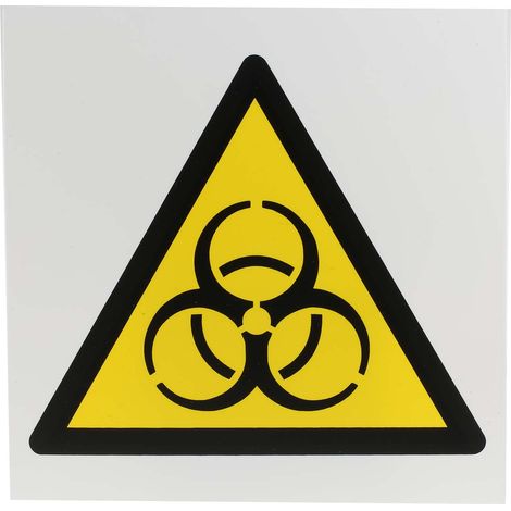 Panneau de danger, avec pictogramme : Danger, risque biologique " " ( Prix pour 1 )