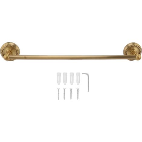 Porte-ser 51 cm (20,1 pouces), étendoir à serviettes de cuisine, gain de place, barre unique, pour salle de bain et cuisine (aspect antique) (1/5)