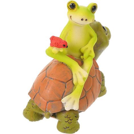 Froschfigur aus Kunstharz mit Stabiler Konstruktion und (1/5)