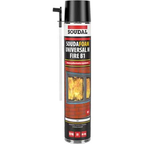 SCHIUMA POLIURETANICA ANTIFUOCO SOUDAL 750 ml - Manuale - SOUDAL