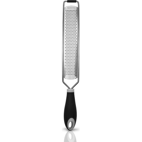 Hochwertige Reibe aus Edelstahl und Polypropylen (PP), 365 x 46 mm, für Obst und Gewürze, mit scharfen Klingen und einfacher Aufbewahrung. (1/5)