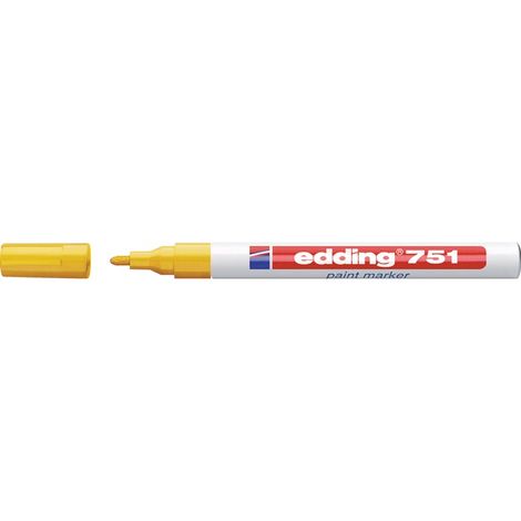 Lackmarker 751 gelb Strichbreite 1-2mm Rundspitze EDDING