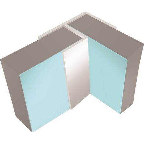 Multipanel Classic 11mm Wall Panel Flush Corner Trim Type 100 Bright Polished (1/2)