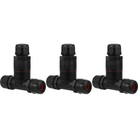 Connecteur Électrique 3 Pôles IP68 Étanche - Accessoires pour Équipements Extérieurs en Forme de T (1/5)