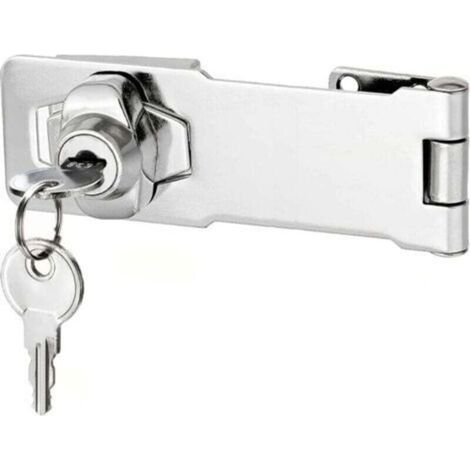 Candado con pestillo y llaves diferentes, cerradura para cajón (10 cm) (1/4)