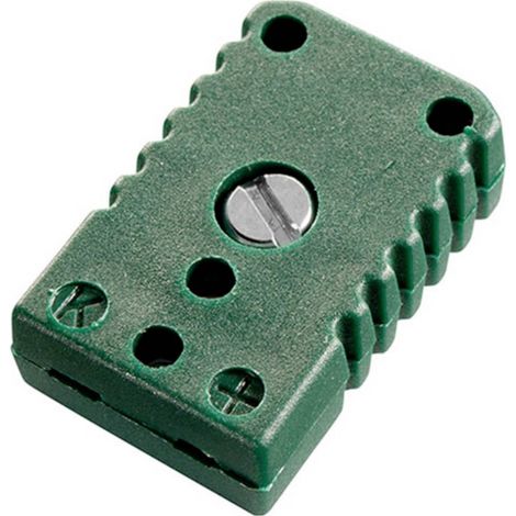 B + B Thermo-Technik Accouplement miniature type K, vert -50…+120 °C vert Contenu: 1 pc(s)